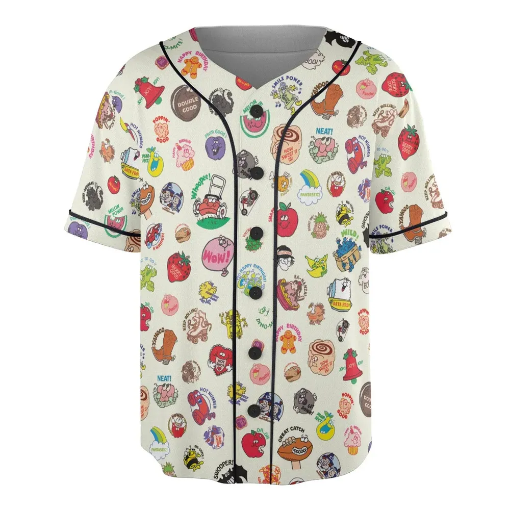 Vintage Trend Matte Scratch & Sniff Unisex Baseball Jersey - 3