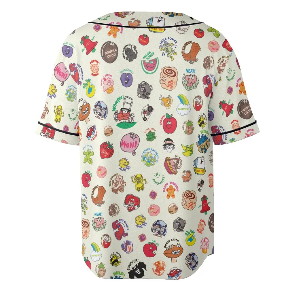 Vintage Trend Matte Scratch & Sniff Unisex Baseball Jersey - 4
