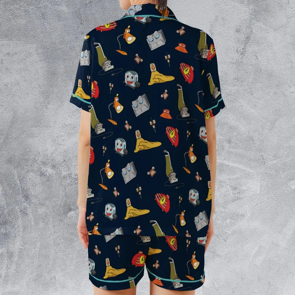 Brave Little Appliances The Brave Little Toaster Satin Short-Sleeve Pajamas Set - 2