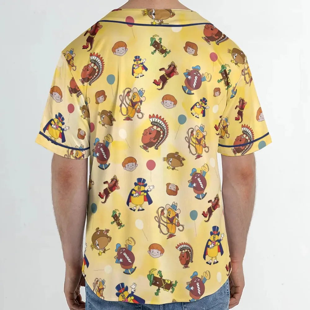 Hostess Gang Mascot Characters Unisex Baseball Jersey - 2