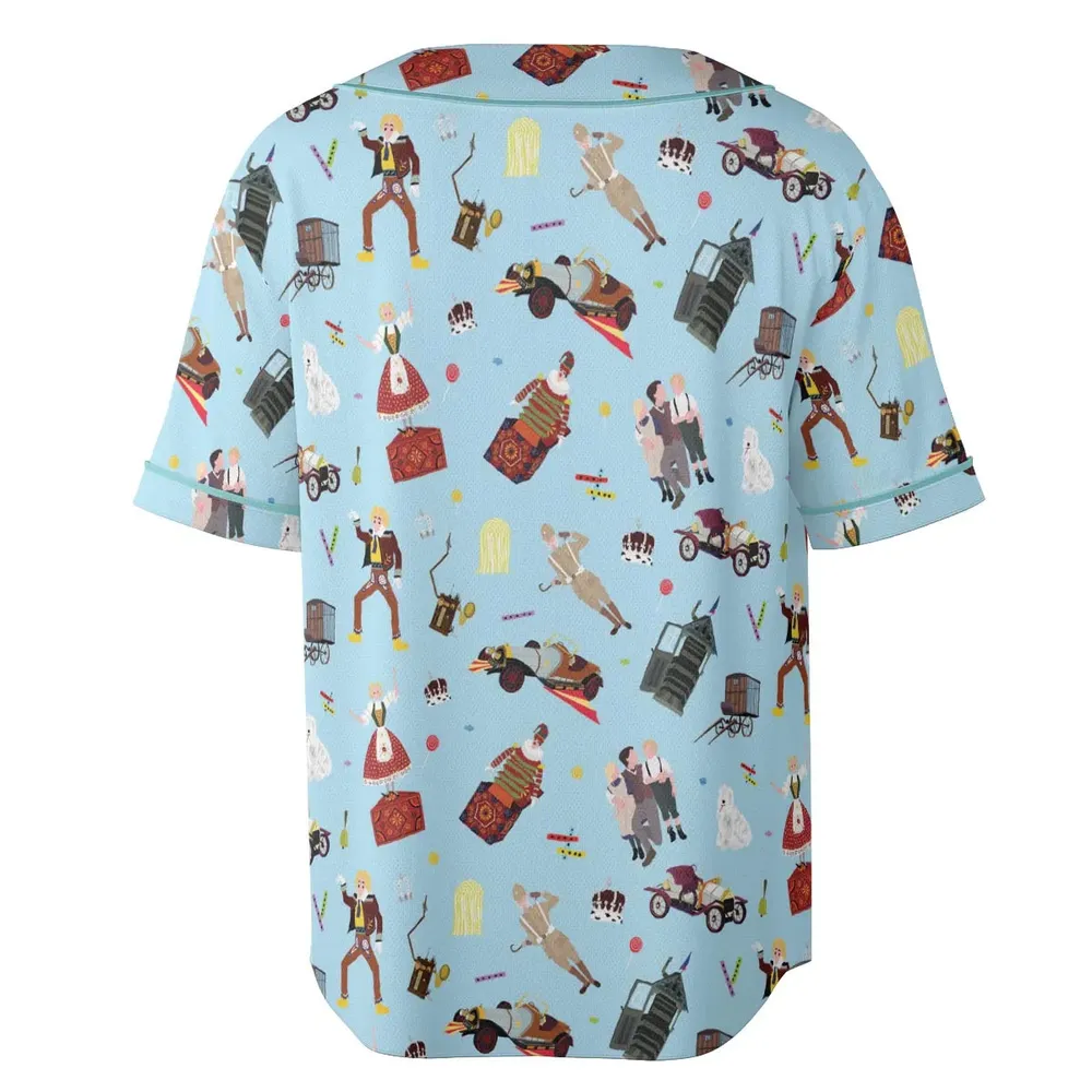 Chitty Chitty Bang Bang Patterns Unisex Baseball Jersey - 4