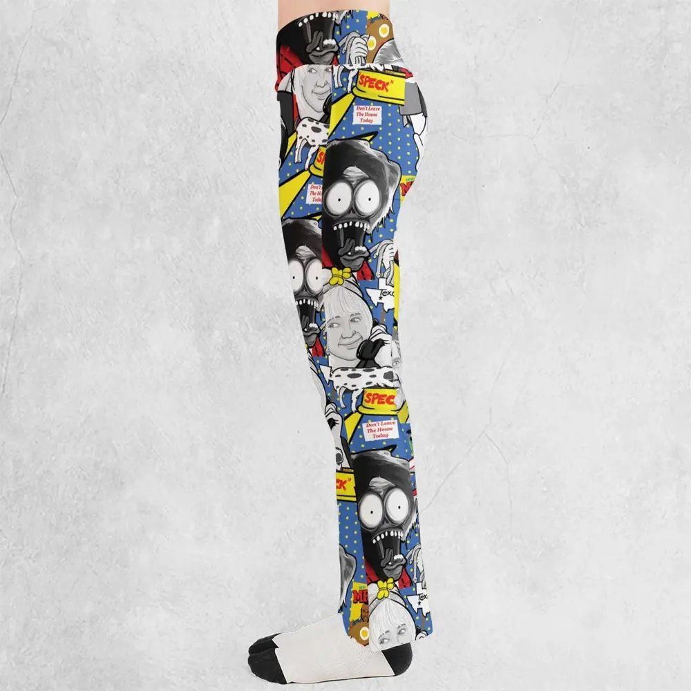 Don't Leave The House Today Pee Wee's Big Adventure Flare Leggings - 3