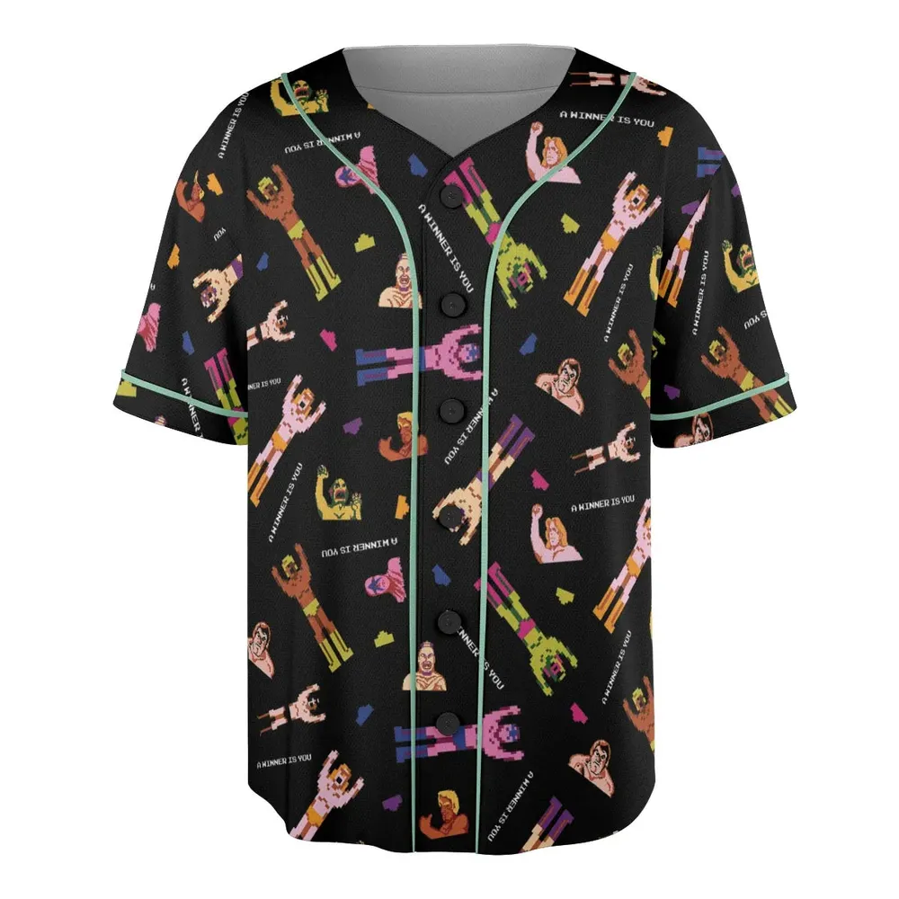 Wrestling Fighters Pro Wrestling Unisex Baseball Jersey - 3