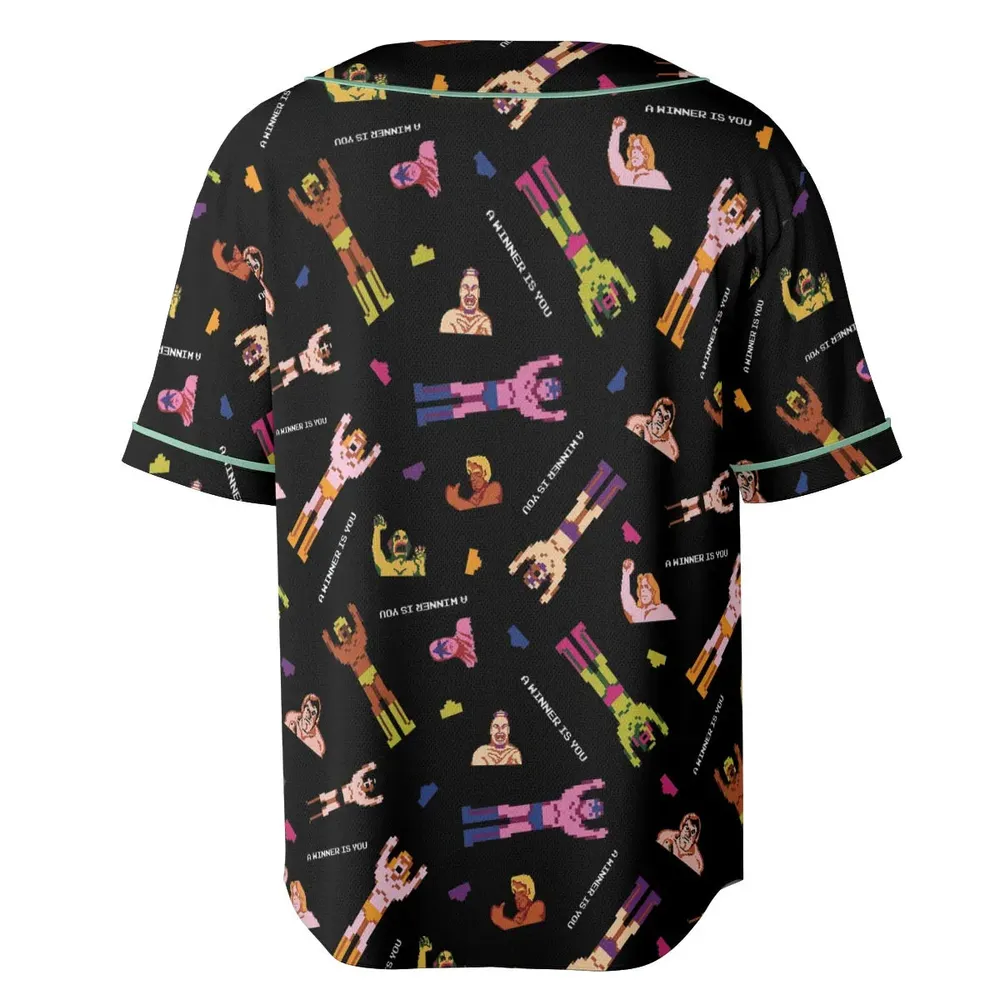 Wrestling Fighters Pro Wrestling Unisex Baseball Jersey - 4