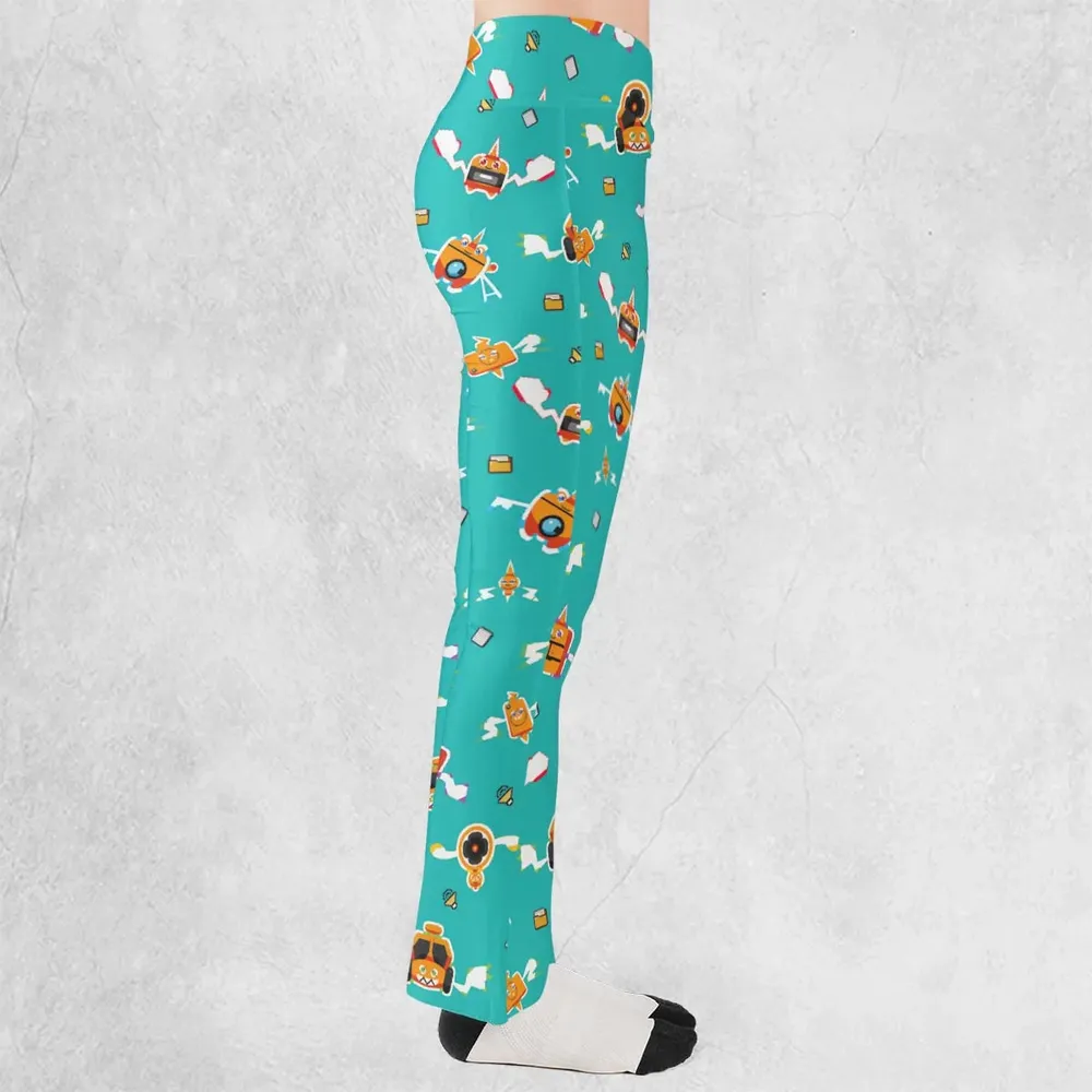 Pixel Rotom Electric Pokemon Flare Leggings - 2