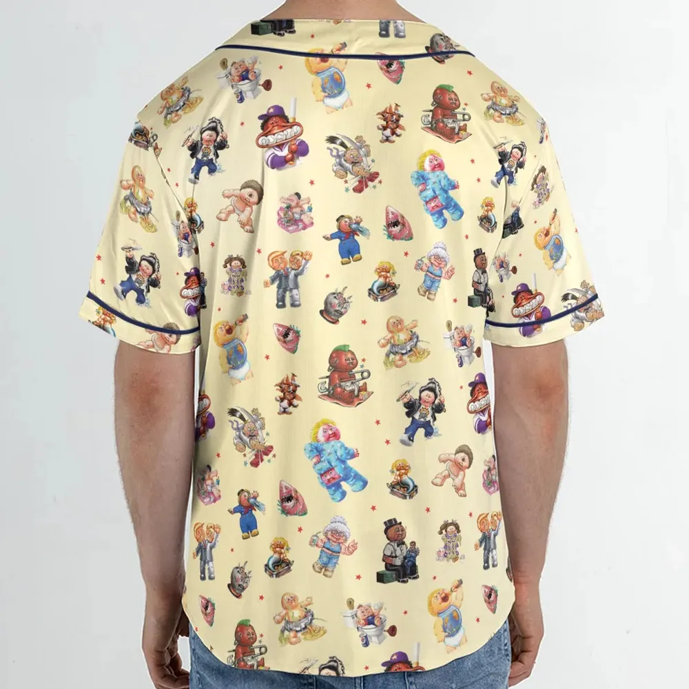 90s Garbage Pail Kids Unisex Baseball Jersey - 2