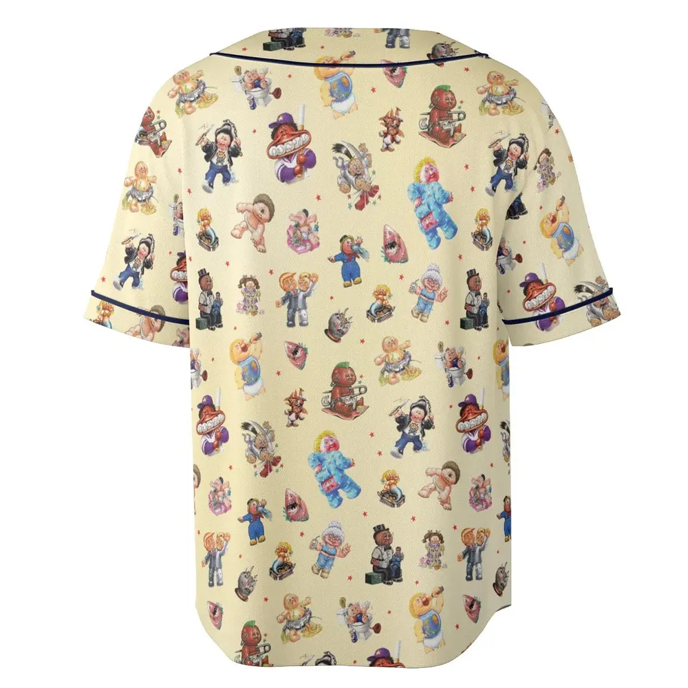90s Garbage Pail Kids Unisex Baseball Jersey - 4