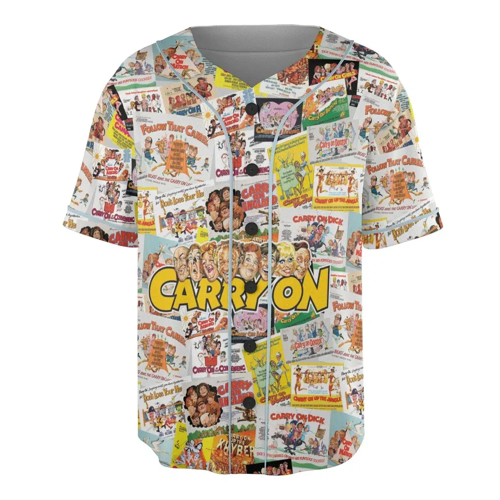 Carry On Forever Unisex Baseball Jersey - 3