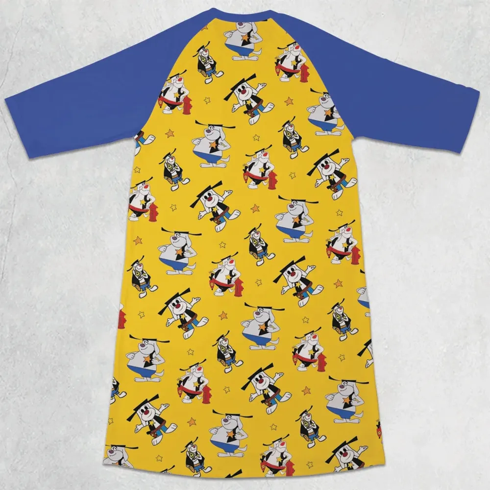 Sheriff Swag Deputy Dawg 3/4 Sleeve Raglan Dress - 2