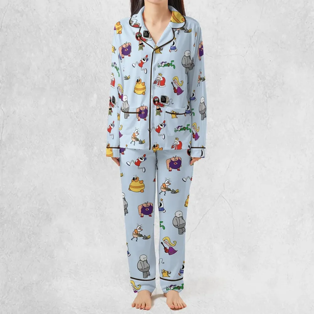 Retro Webtoon Homestar Pajamas Set - 2