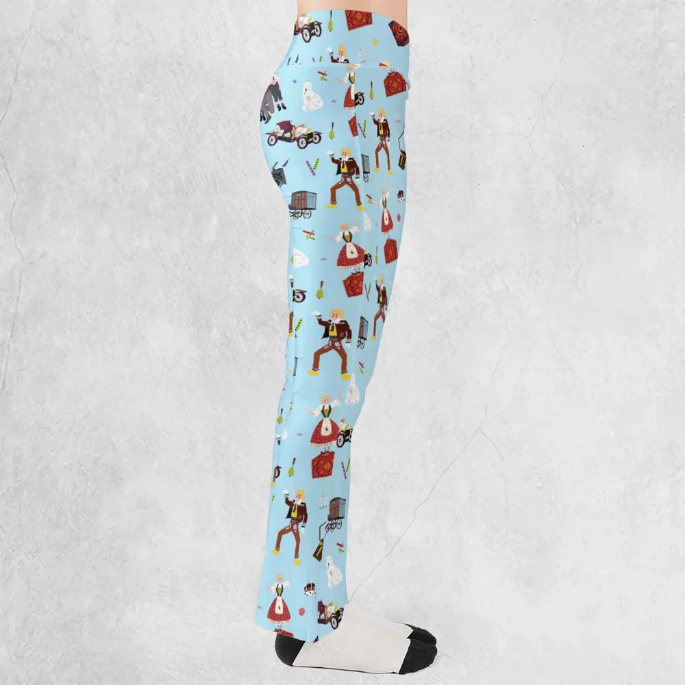 Chitty Chitty Bang Bang Patterns Flare Leggings - 2
