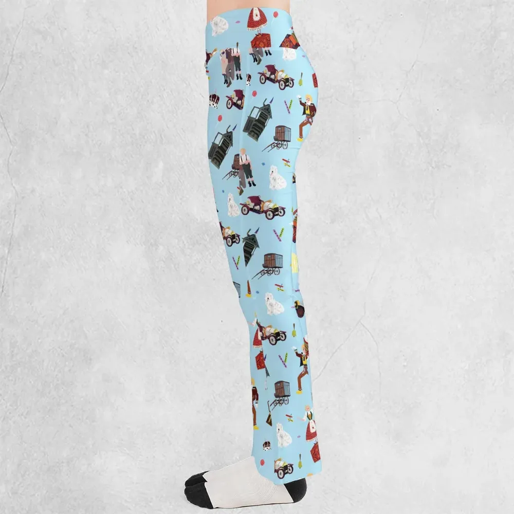 Chitty Chitty Bang Bang Patterns Flare Leggings - 3