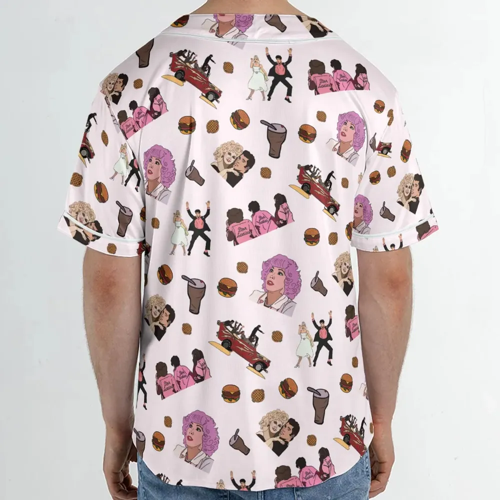 Summer Nights Grease Unisex Baseball Jersey - 2