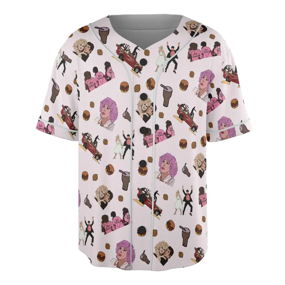 Summer Nights Grease Unisex Baseball Jersey - 3