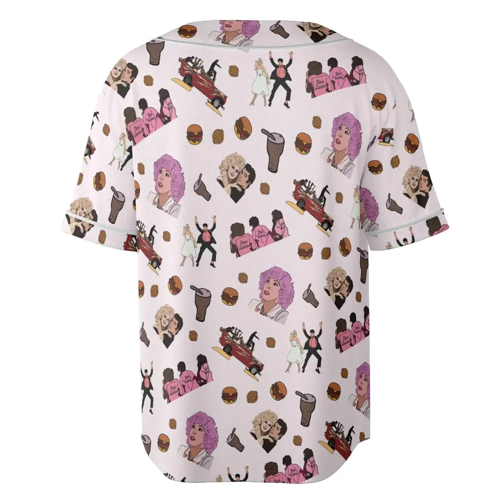 Summer Nights Grease Unisex Baseball Jersey - 4