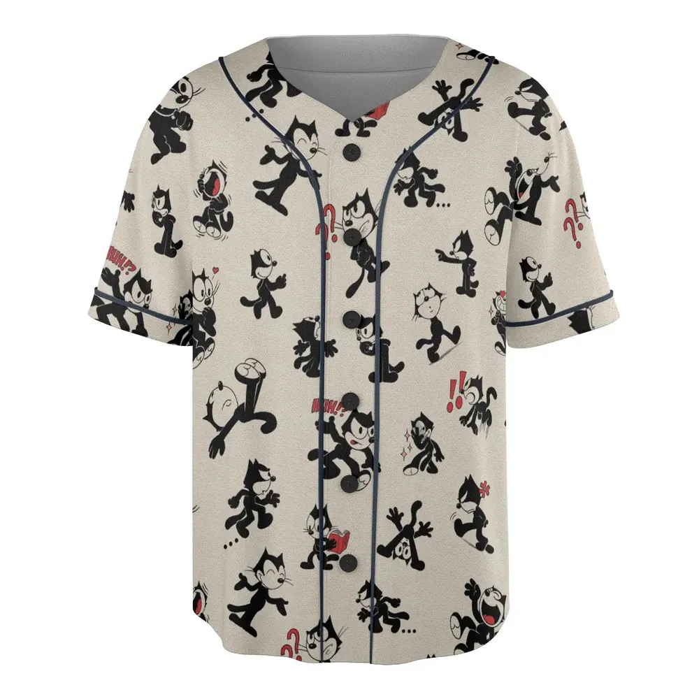 Felix The Cat Unisex Baseball Jersey - 3