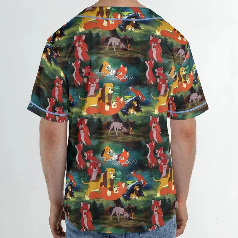 The Fox and the Hound Unisex Baseball Jersey - 2