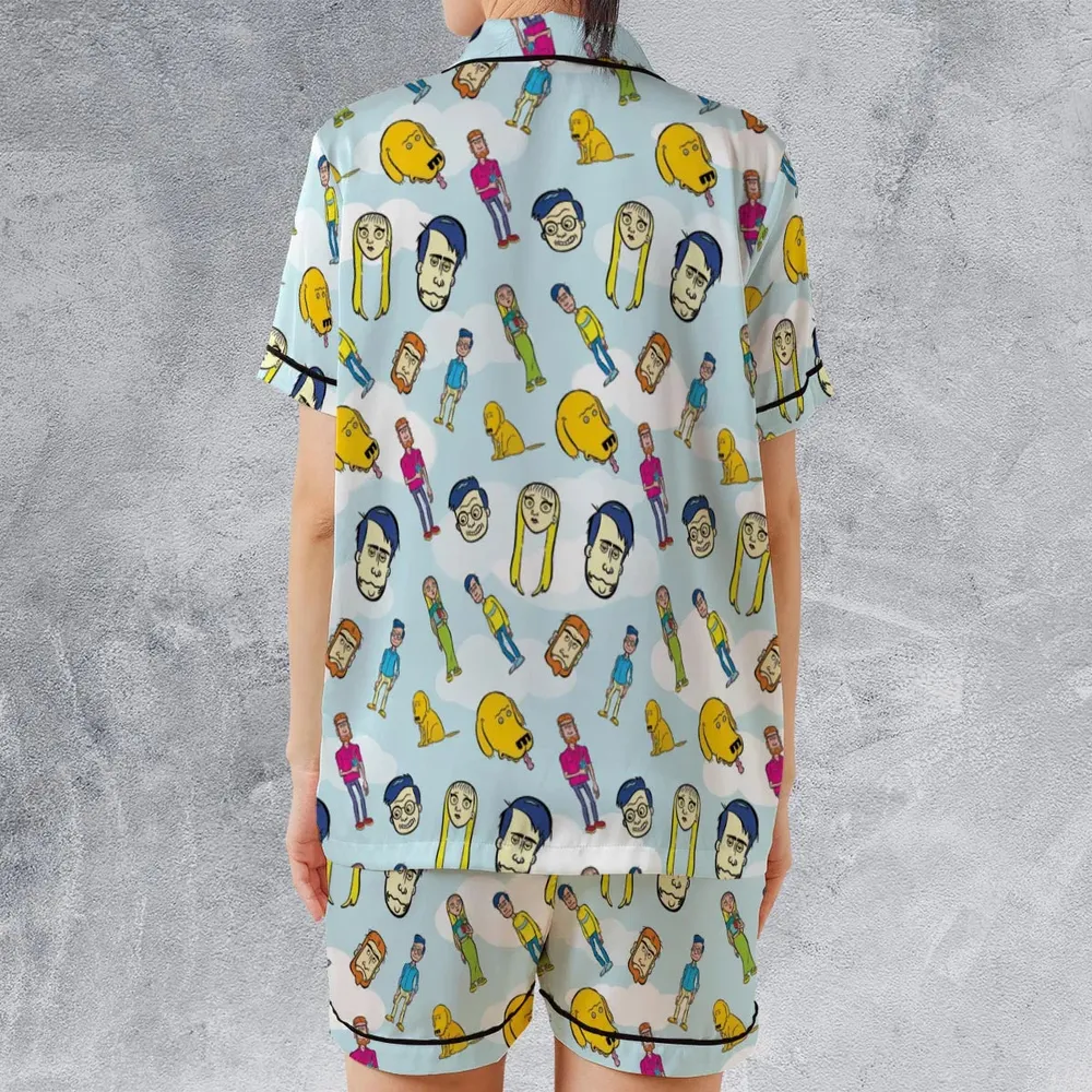 Mission Hill Characters Satin Short-Sleeve Pajamas Set - 2