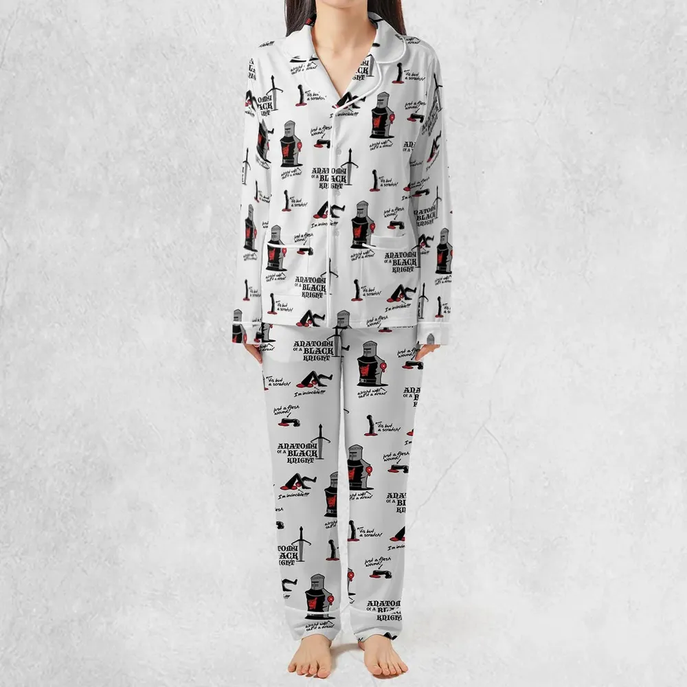 Tis but a scratch Black Knight Monty Python And The Holy Grail Pajamas Set - 2