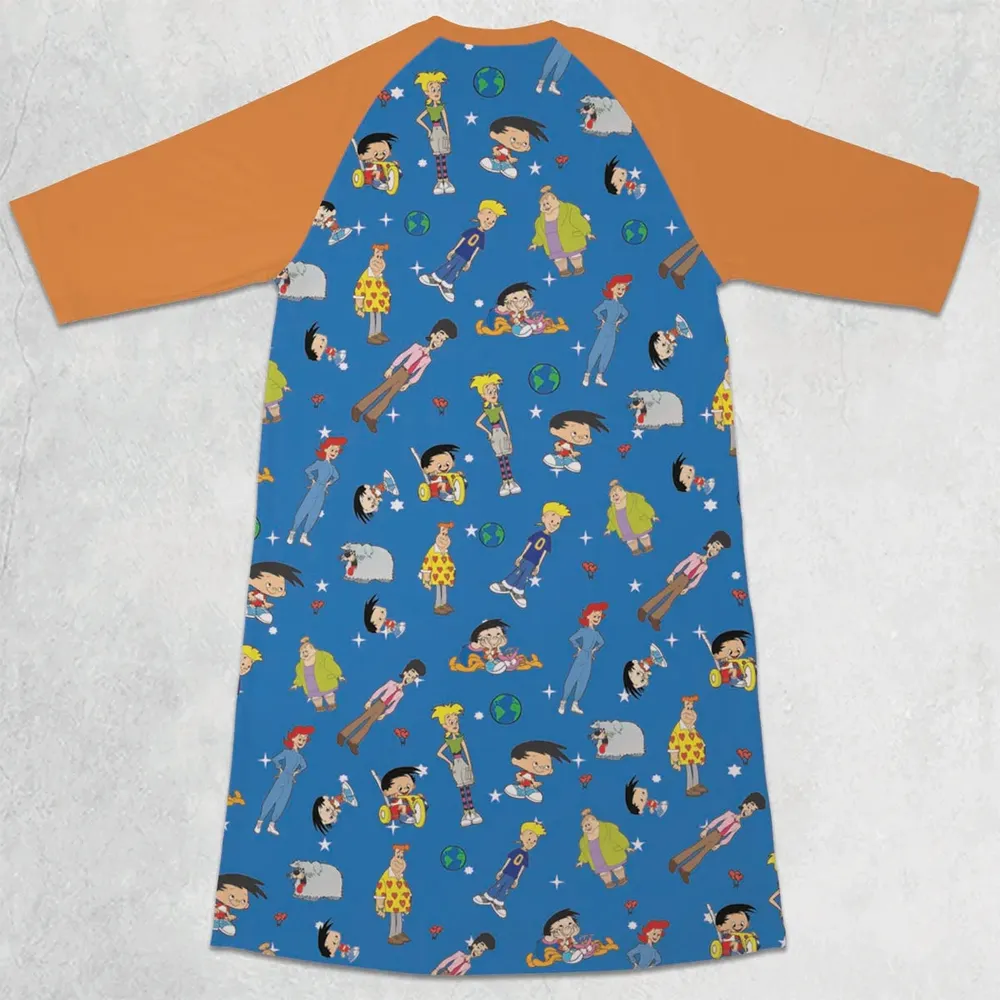 The World According to Bobby Bobby's World 3/4 Sleeve Raglan Dress - 2