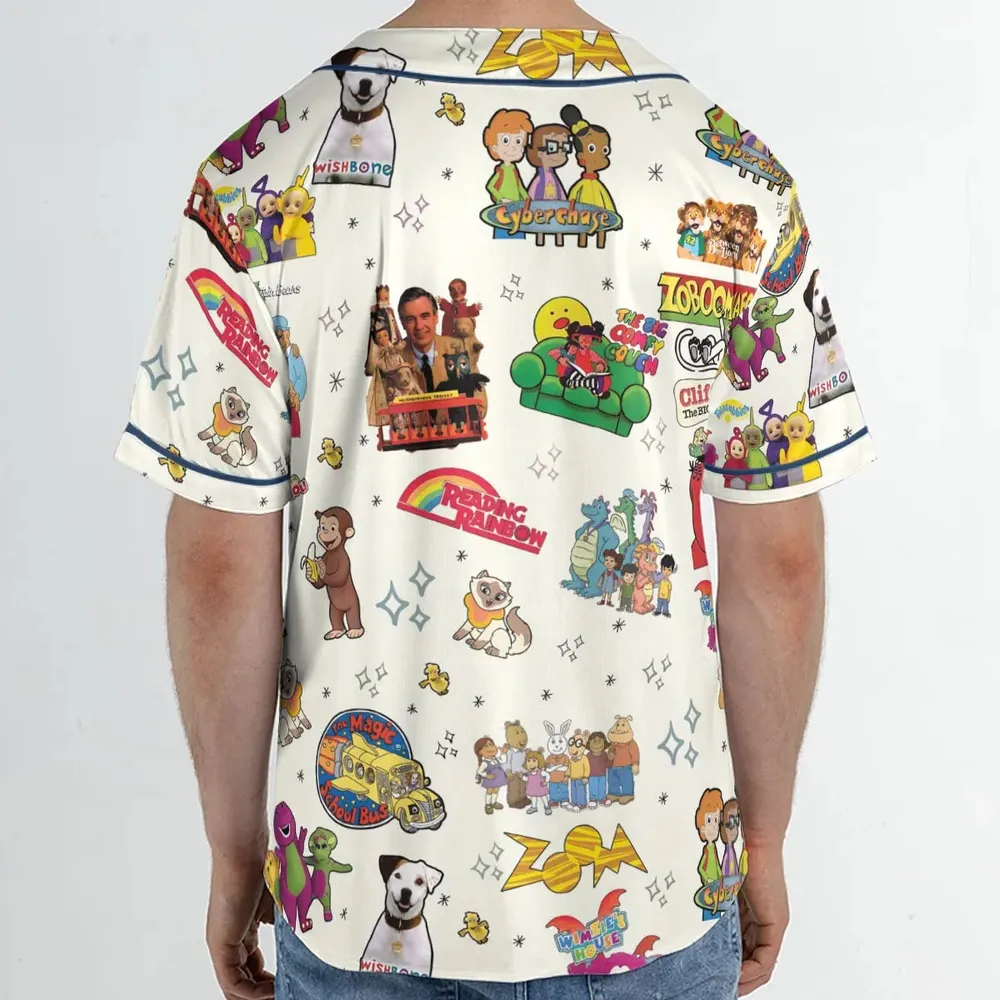 If You Were A PBS Kid Unisex Baseball Jersey - 2