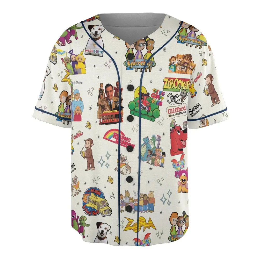 If You Were A PBS Kid Unisex Baseball Jersey - 3