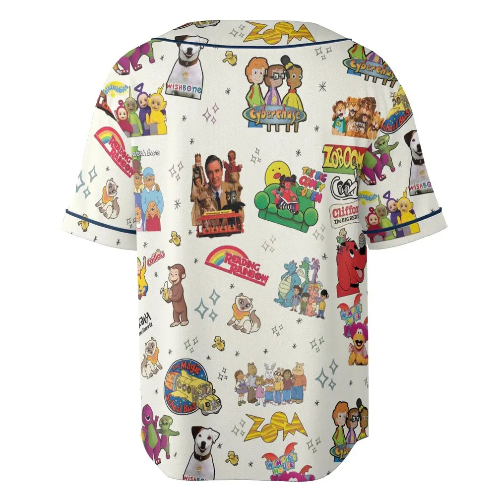 If You Were A PBS Kid Unisex Baseball Jersey - 4