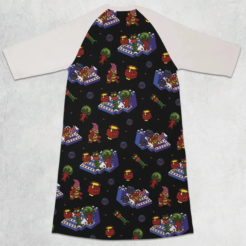 Bentley Bear Crystal Castles 3/4 Sleeve Raglan Dress - 2