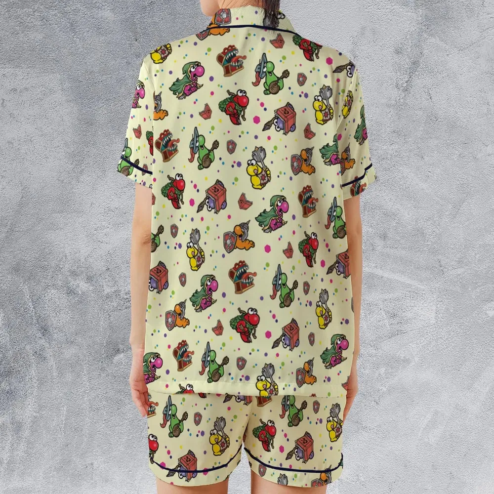 Nerd Candy DnD Satin Short-Sleeve Pajamas Set - 2