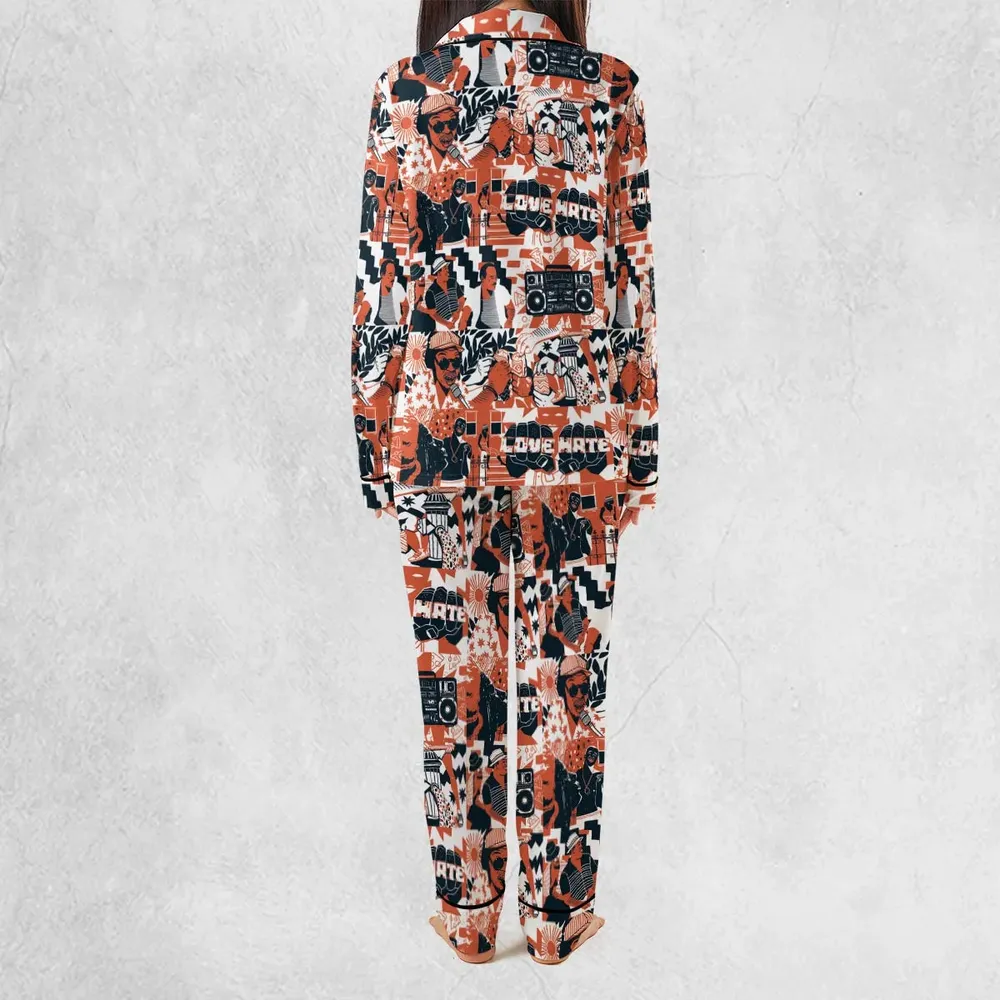 Love and Hate Do The Right Thing Pajamas Set - 3