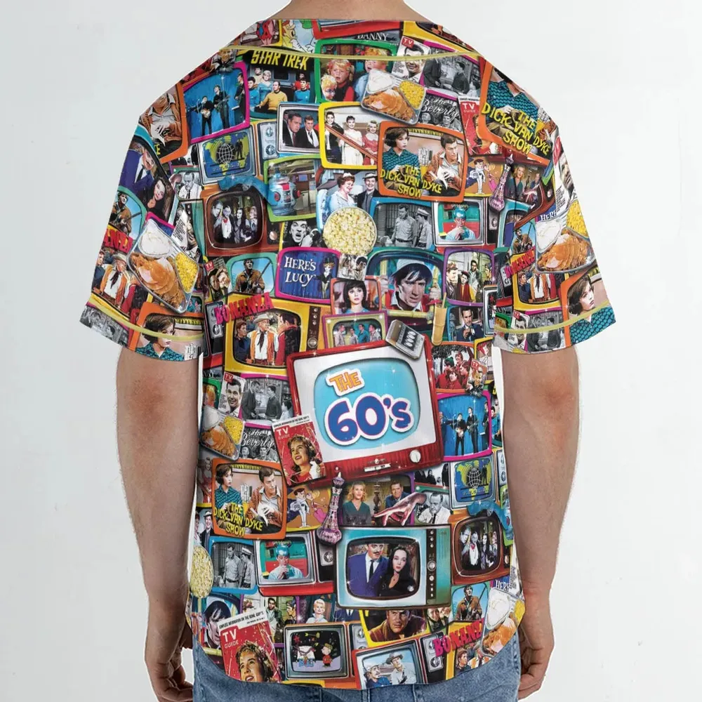 The 60s Classic TV Shows Unisex Baseball Jersey - 2