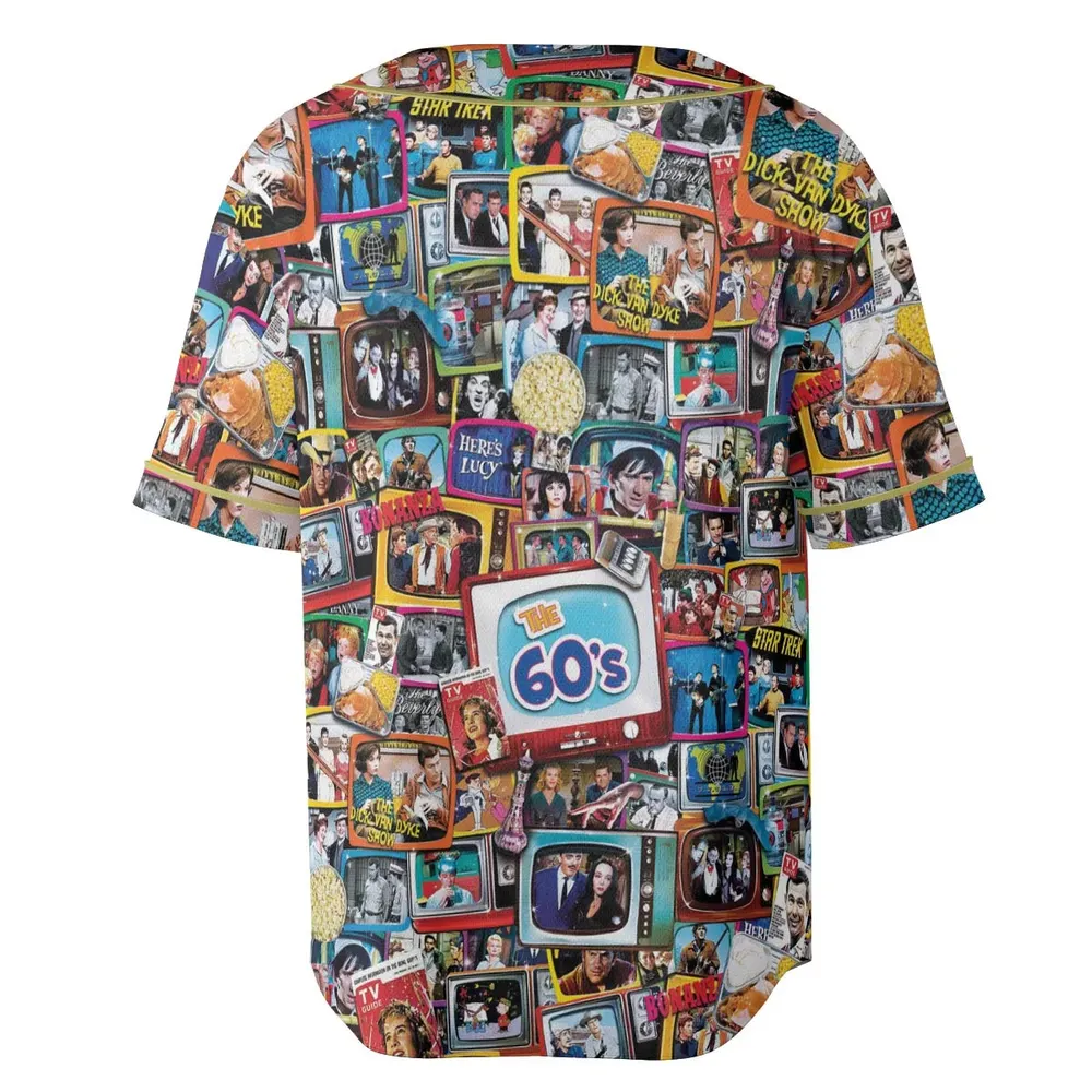 The 60s Classic TV Shows Unisex Baseball Jersey - 4