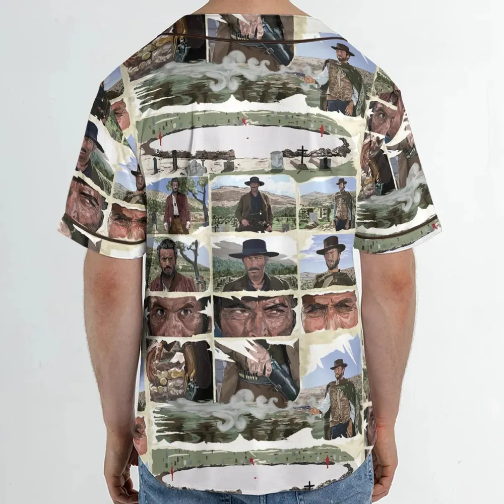 The Man With No Name The Good The Bad and The Ugly Unisex Baseball Jersey - 2