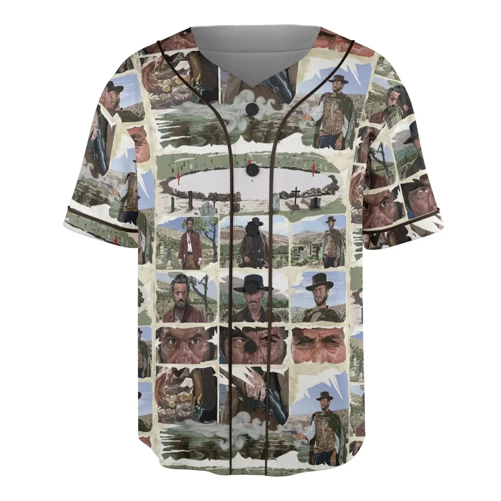 The Man With No Name The Good The Bad and The Ugly Unisex Baseball Jersey - 3