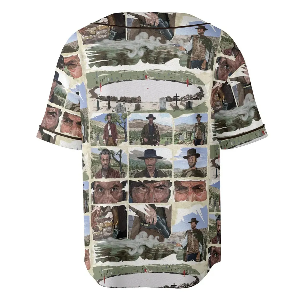The Man With No Name The Good The Bad and The Ugly Unisex Baseball Jersey - 4