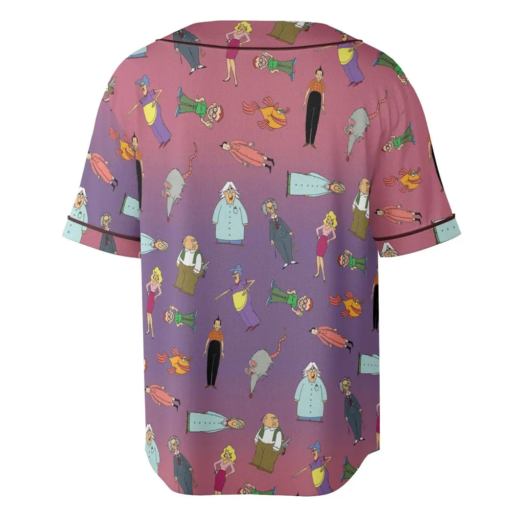 The Completely Mental Misadventures of Ed Grimley Characters Unisex Baseball Jersey - 4