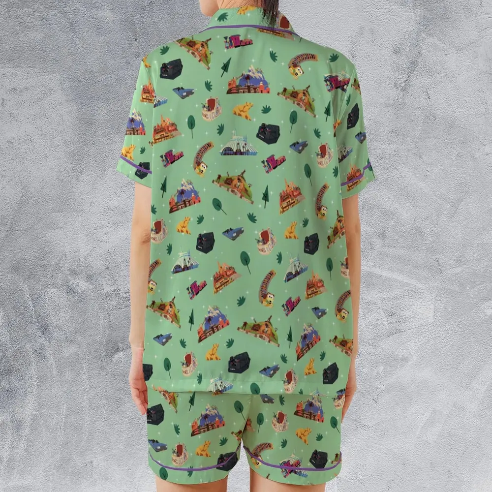 Slash Space Thunder Everest Satin Short-Sleeve Pajamas Set - 2
