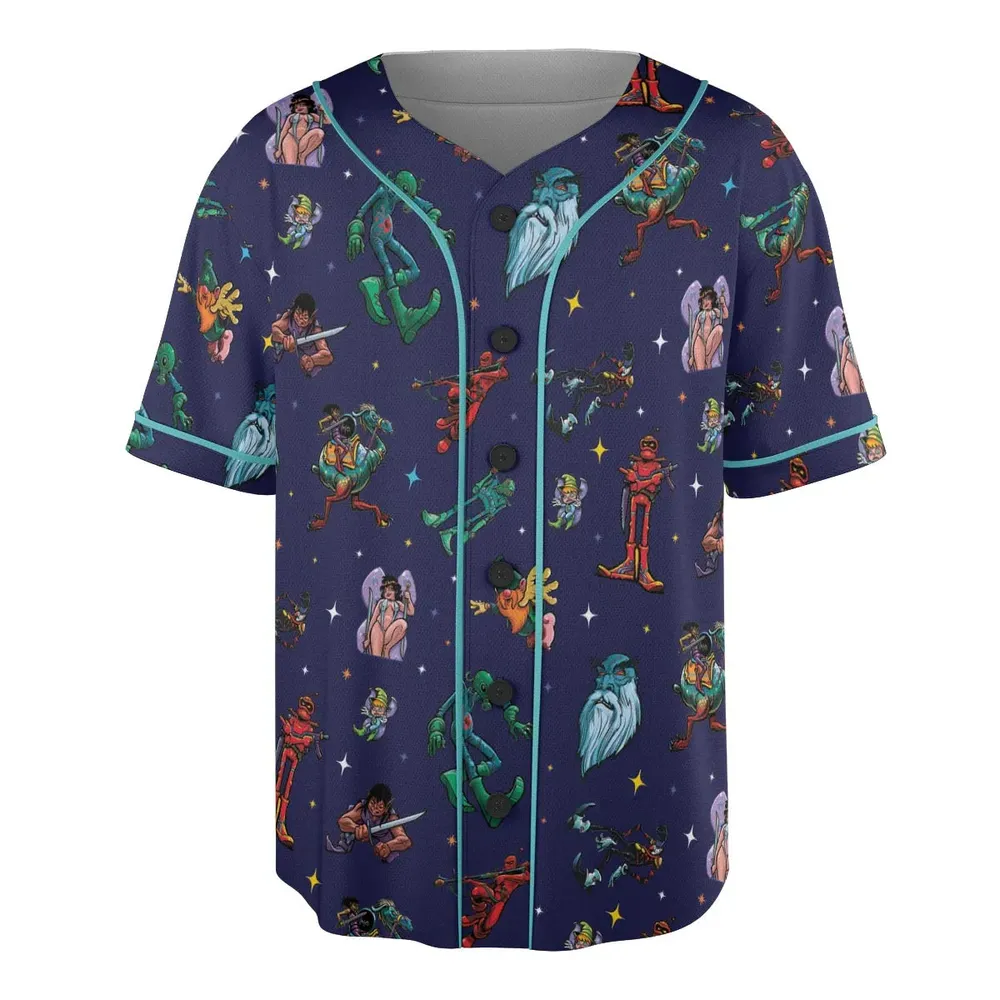 Wizard Characters Unisex Baseball Jersey - 3