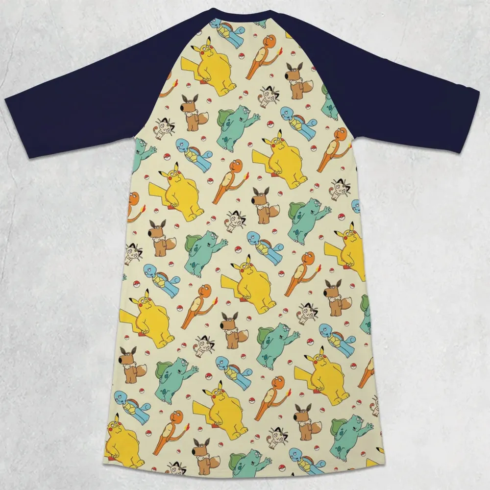 Family 'Mon Mashup 3/4 Sleeve Raglan Dress - 2