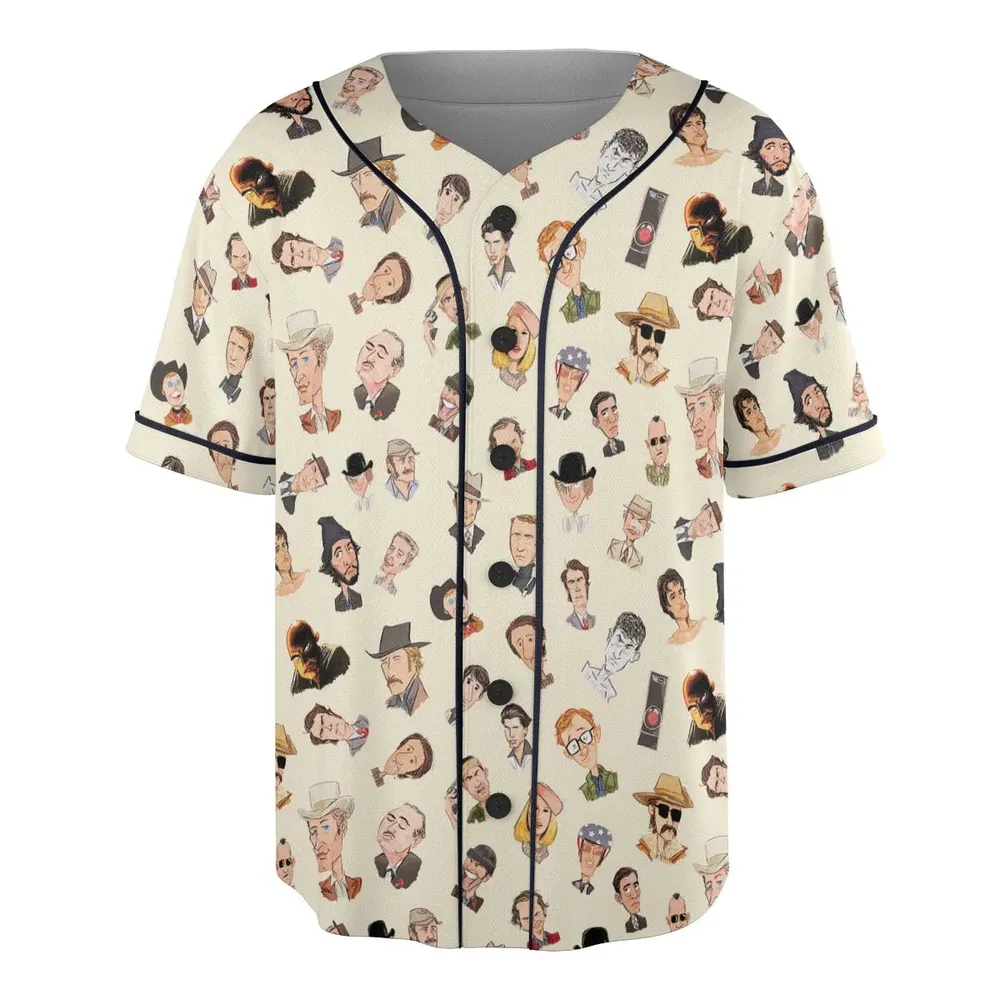 Easy Riders And Raging Bulls Characters Unisex Baseball Jersey - 3