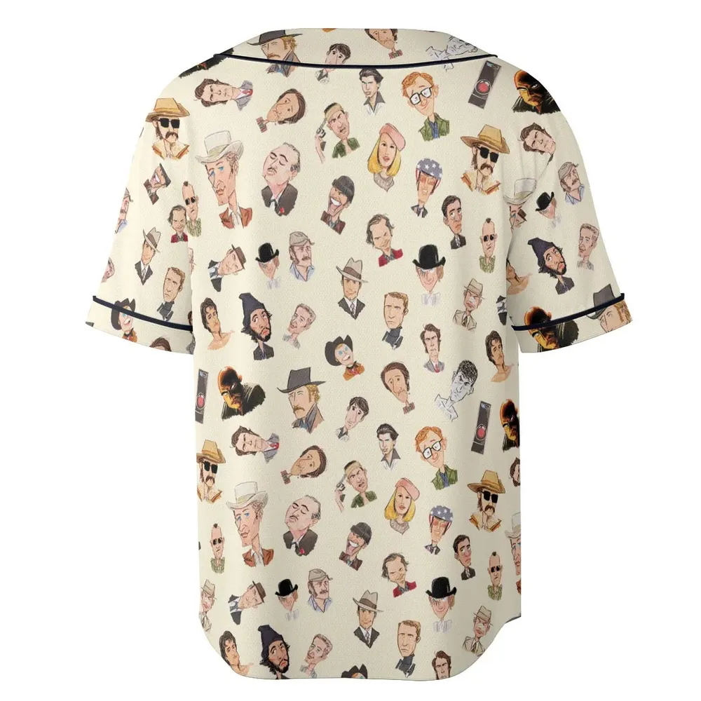 Easy Riders And Raging Bulls Characters Unisex Baseball Jersey - 4