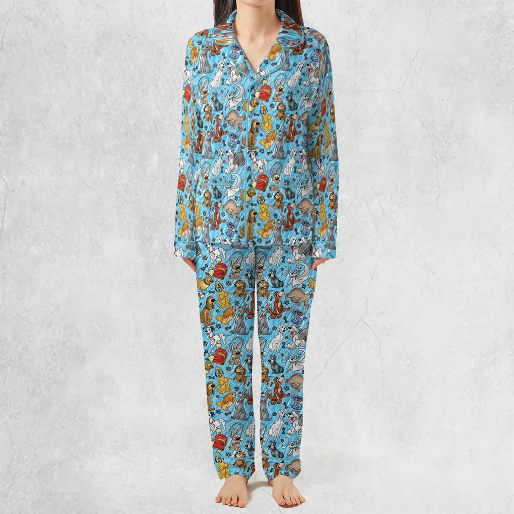 Animation Dogs Pajamas Set - 2