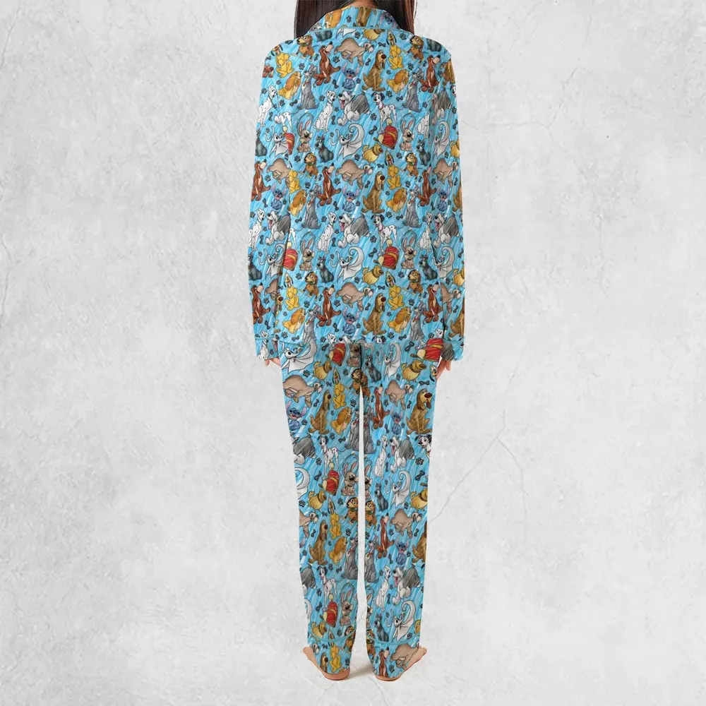 Animation Dogs Pajamas Set - 3