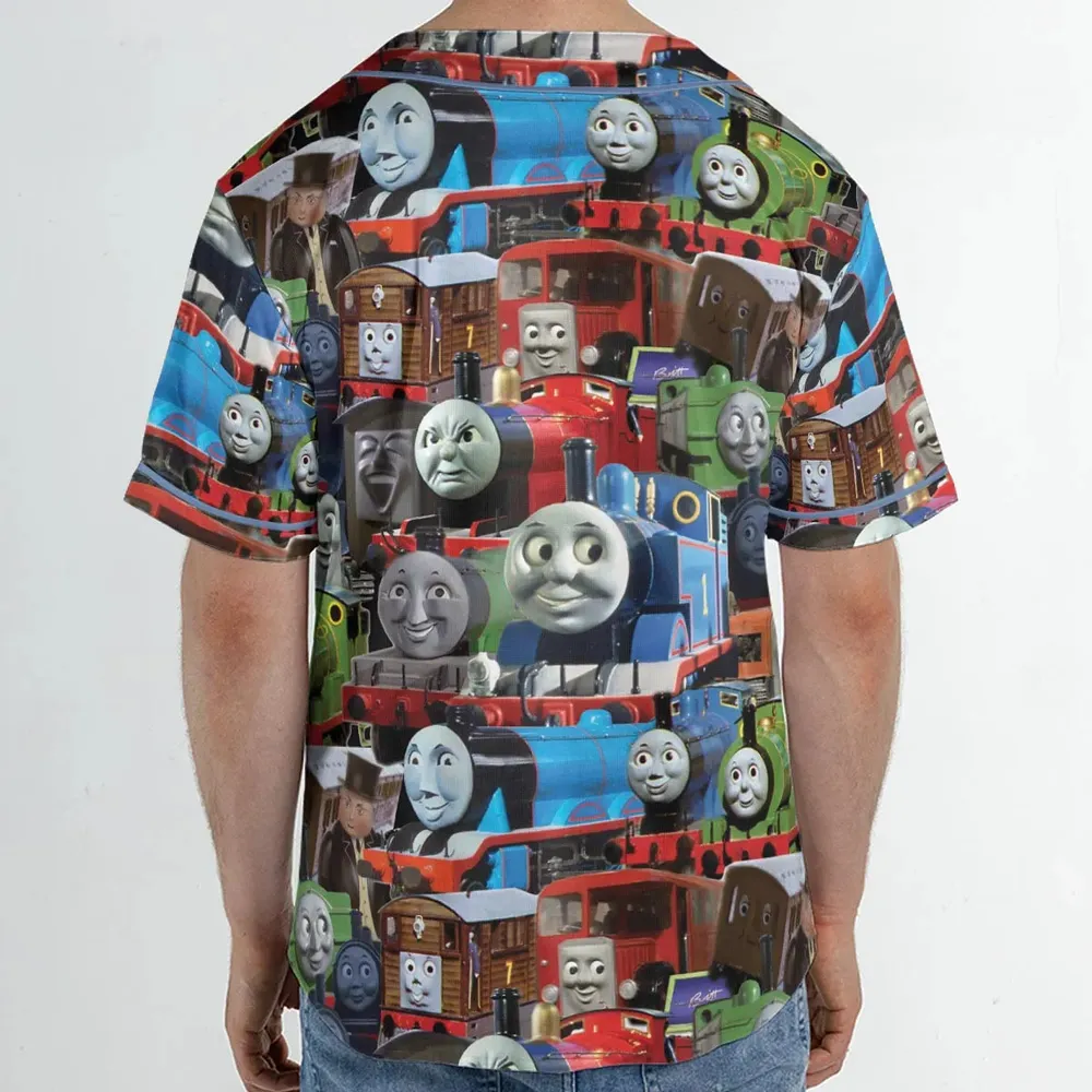 Thomas The Tank Engine Unisex Baseball Jersey - 2