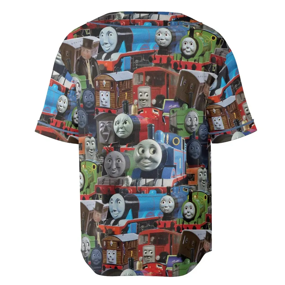 Thomas The Tank Engine Unisex Baseball Jersey - 4