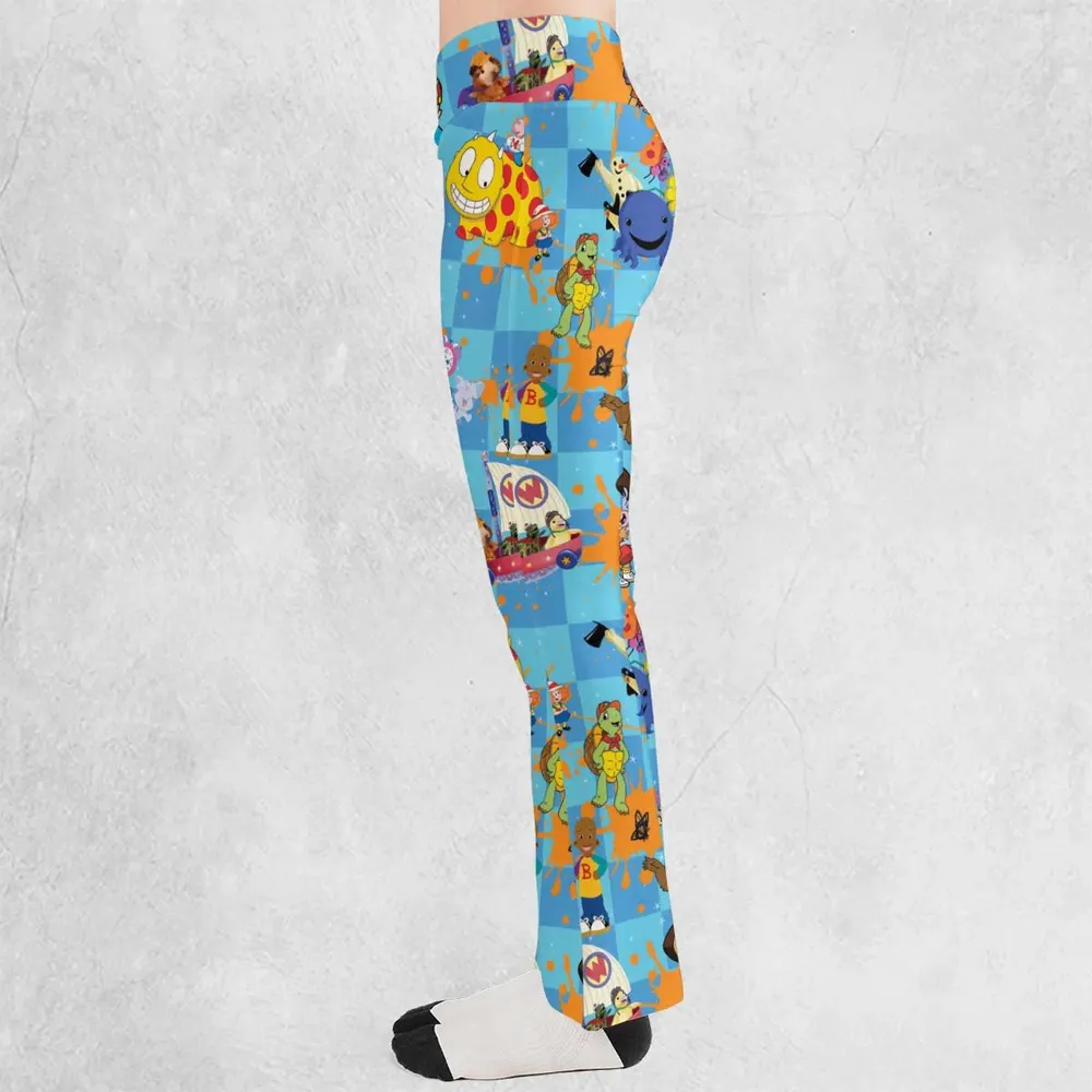 90s cartoon Nostalgic Flare Leggings - 3