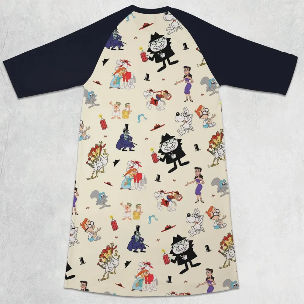 Bullwinkle’s Boss 3/4 Sleeve Raglan Dress - 2