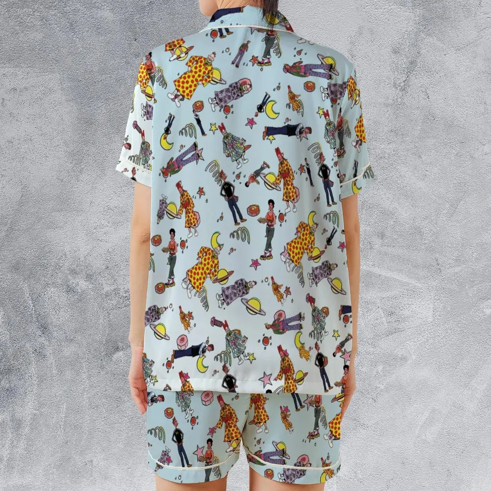 Zippy The Pinhead Characters Satin Short-Sleeve Pajamas Set - 2