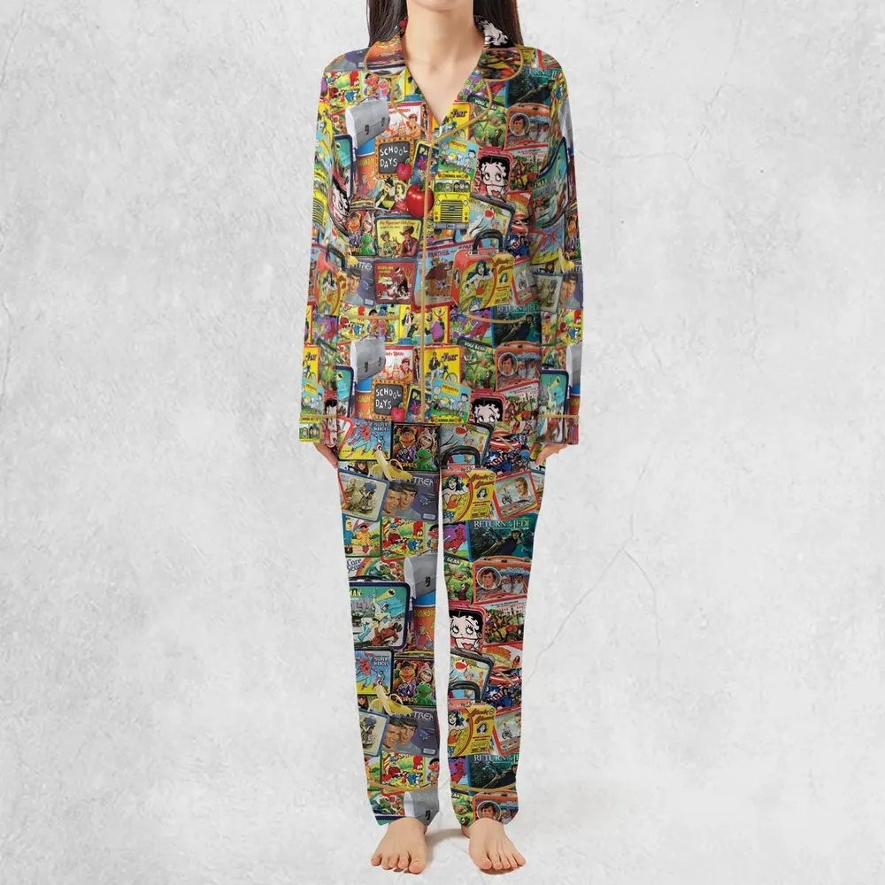 Retro Land TV Shows Pajamas Set - 2