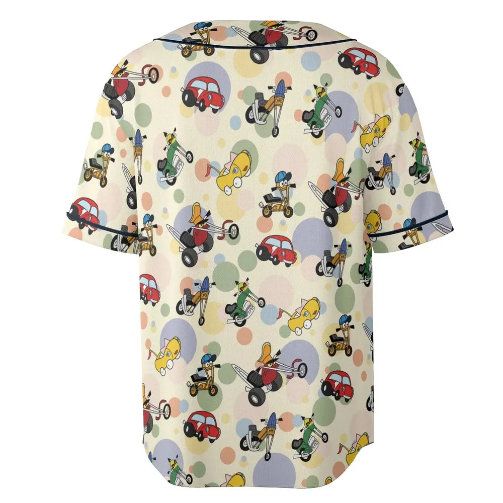 Wheelie and the Chopper Bunch Unisex Baseball Jersey - 4